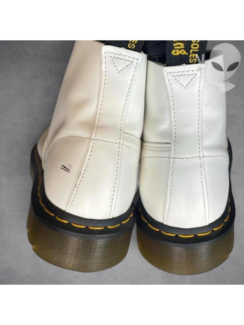 Dr. Martens Church Monkey Boots White Smooth Leather Mens 11 90s Archival Retro - Picture 5 of 8